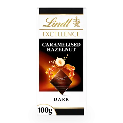 Lindt Excellence Dark Caramelized Hazelnut 100g (BF: 2025-01-31) Coopers Candy