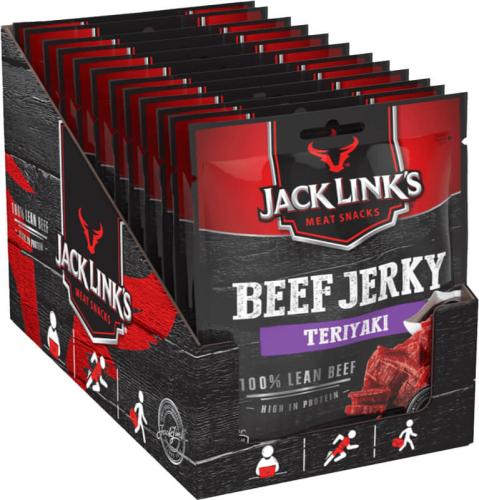 Jack Links Beef Jerky - Teriyaki 60g x 12st Coopers Candy