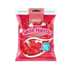 Nordthy Söta Hjärtan Sockerfri 65g Coopers Candy