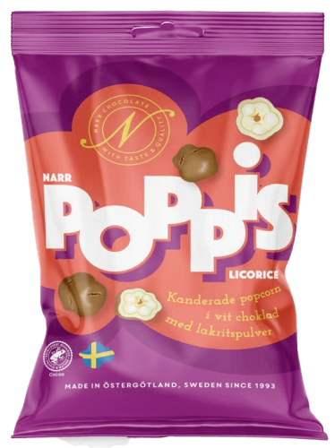 Narr Poppis Licorice 90g Coopers Candy