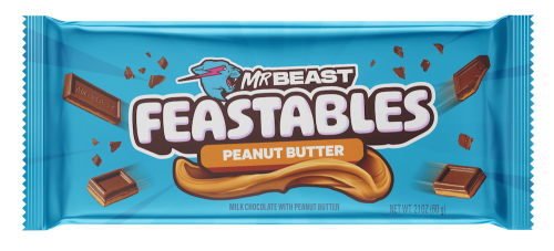 MrBeast Feastables Peanut Butter Milk Chocolate Bar 60g Coopers Candy