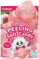 Cokoc 3D Peelable Soft Candy Peach 75g Coopers Candy