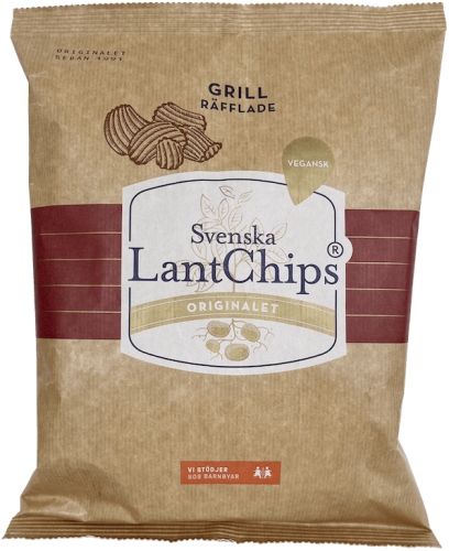 Lantchips Grill Räfflade 200g Coopers Candy