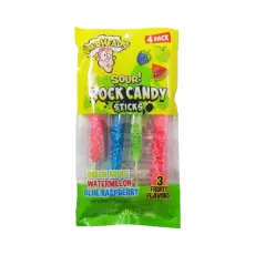 Warheads Sour Rock Candy Sticks 60g Coopers Candy