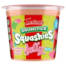 Swizzles Drumstick Squashies Jelly Tub Cherry Apple 125g Coopers Candy