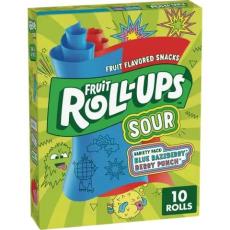 Fruit Roll-Ups Sour Blue Raspberry & Berry Punch 141g Coopers Candy