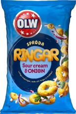 OLW Ringar Sour Cream & Onion 85g Coopers Candy