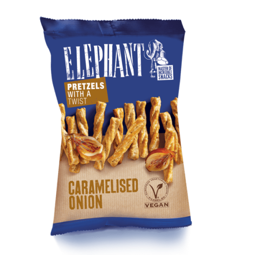 Elephant Pretzel Twist - Karamelliserad Lök 70g Coopers Candy