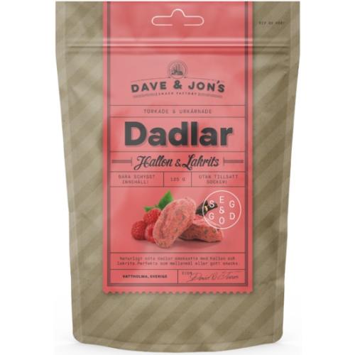 Dave & Jons Dadlar Hallon Lakrits 125g Coopers Candy