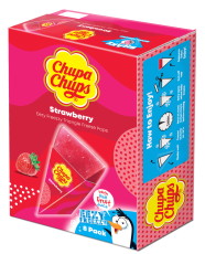 Chupa Chups Easy Freeze Triangles Strawberry 8-pack(BF:2024-12-31) Coopers Candy