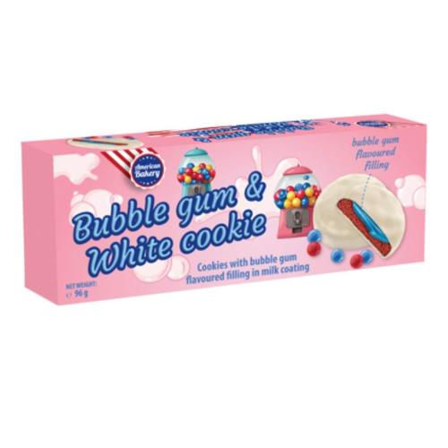 American Bakery Bubblegum & White Cookie 96g Coopers Candy