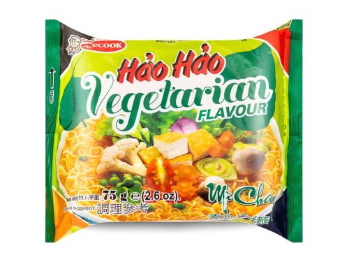 Hao Hao Instant Noodles Vegetarian Flavour 75g Coopers Candy