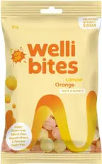 Wellibites Super Sour Lemon & Orange 50g Coopers Candy