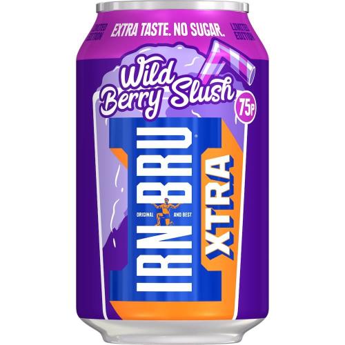 Barr Irn Bru Xtra Wild Berry Slush 330ml Coopers Candy