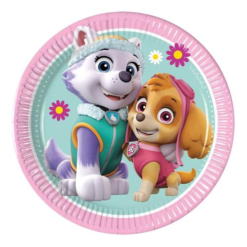 Papperstallrikar Paw Patrol Skye och Everest 8-pack Coopers Candy