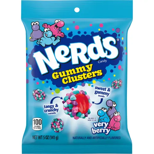 Nerds Gummy Clusters Very Berry 141g Coopers Candy