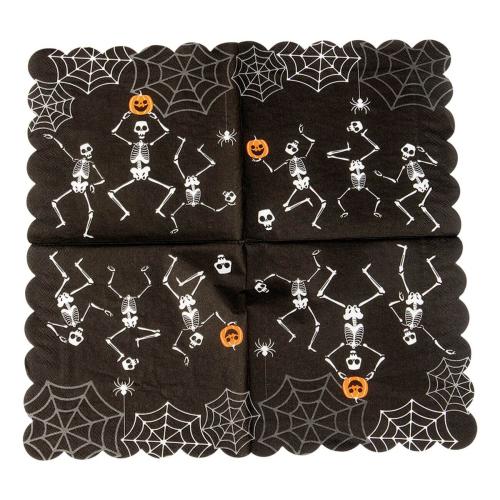 Servetter Halloween Skelett 16-pack Coopers Candy