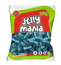 Jake Jelly Mania Sour Blue Raspberry 1kg Coopers Candy