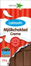 Green Star Mjölkchoklad laktosfri Creme 100g Coopers Candy