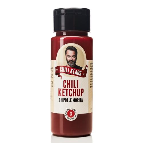 Chili Klaus Ketchup Chipotle Morita Vindstyrke 3 250ml Coopers Candy