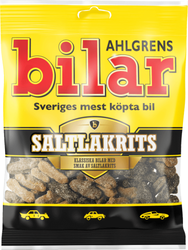 Ahlgrens Bilar Saltlakrits påse 100g Coopers Candy