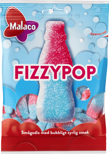 Malaco Fizzypop 85g Coopers Candy