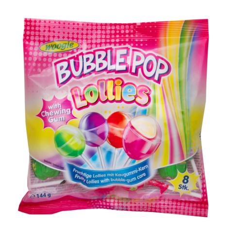 Woogie Lollies Bubble Pop 144g Coopers Candy