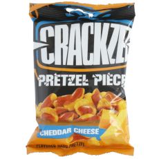 Crackzel Pretzel Pieces Cheddar Cheese 85g(BF:2025-01-23) Coopers Candy