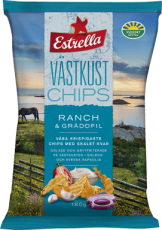 Estrella Västkustchips Ranch & Gräddfil 180g (BF: 2025-02-12) Coopers Candy