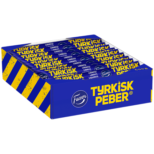 Fazer Tyrkisk Peber 20g x 30st (hel låda) Coopers Candy