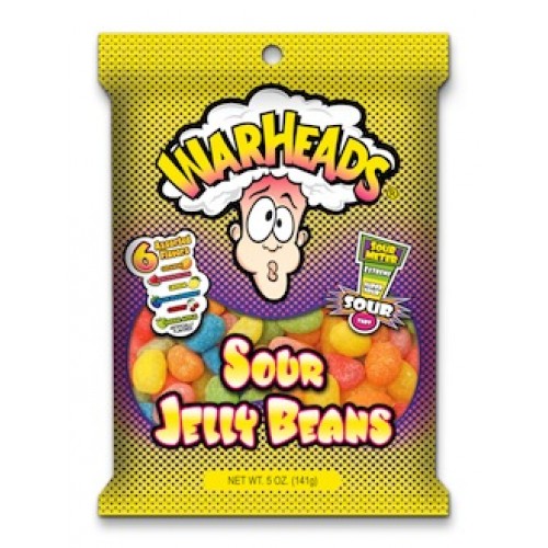 Warheads Sour Jelly Beans 142g