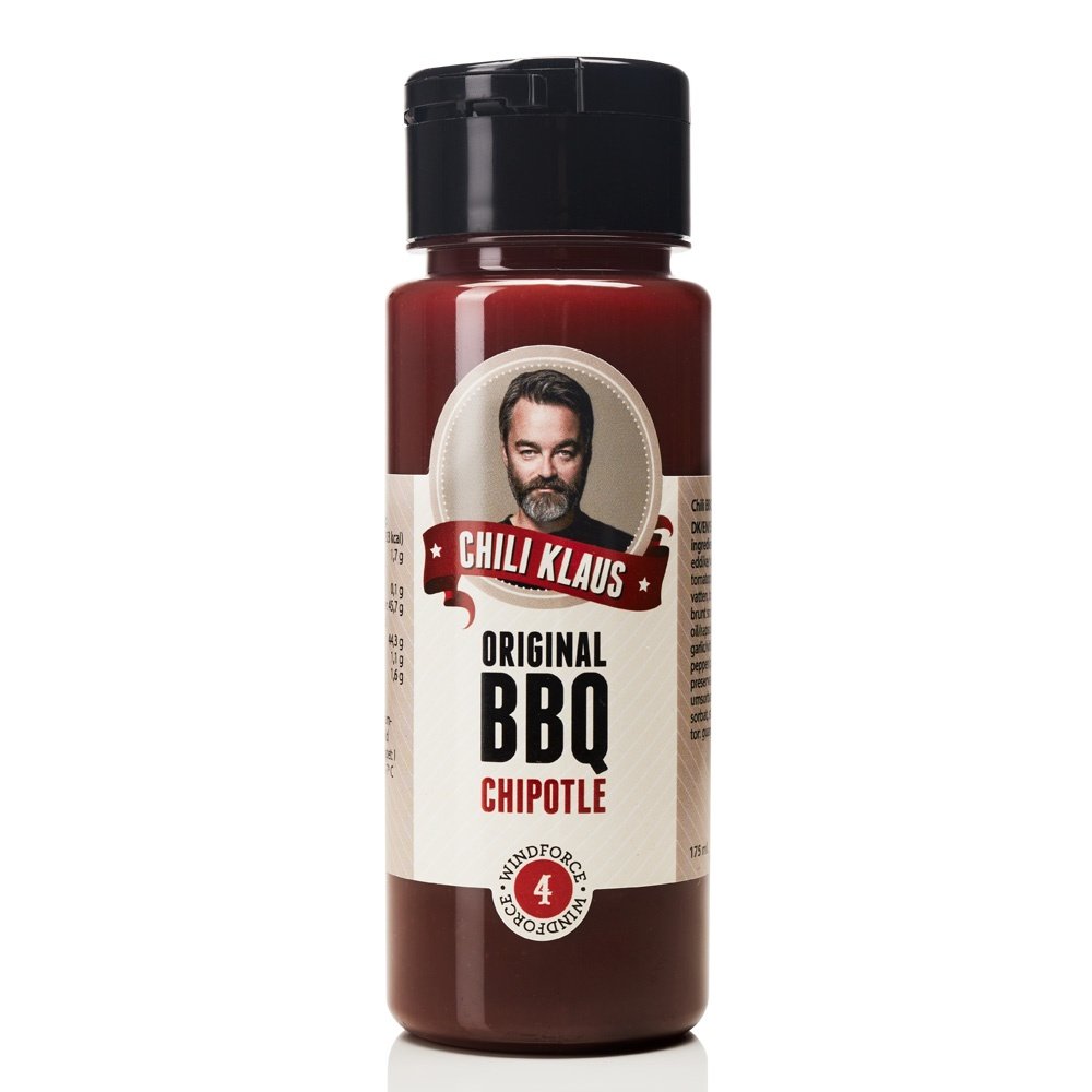 Chili Klaus BBQ Sauce Chipotle vindstyrke 4 250ml