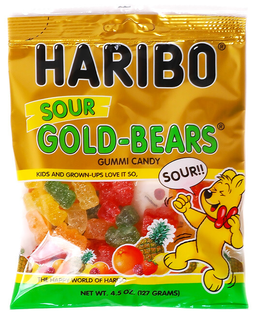 Köp Haribo Sour Gold Bears 127g Hos Coopers Candy