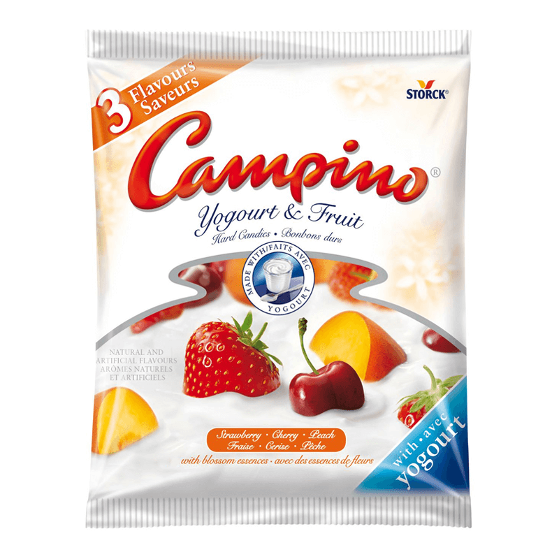 Campino Yogurt & Fruit Hard Candies Assorted 120g