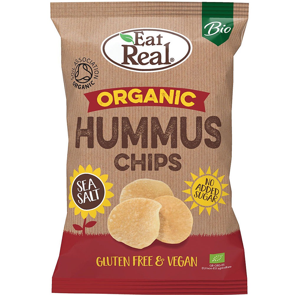 Eat Real Organic Hummus Chips Sea Salt 100g