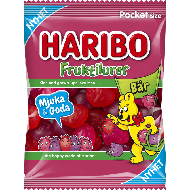 Haribo Fruktilurer Bär 80g