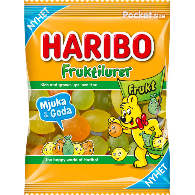 Haribo Fruktilurer Frukt 80g