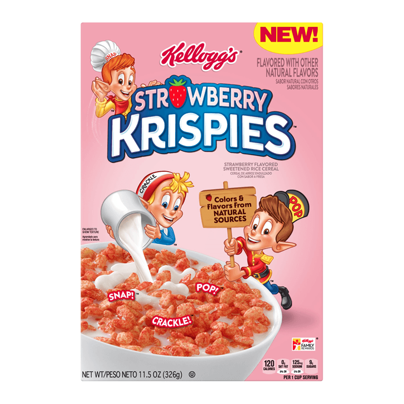 Kelloggs Strawberry Krispies Cereal 326g