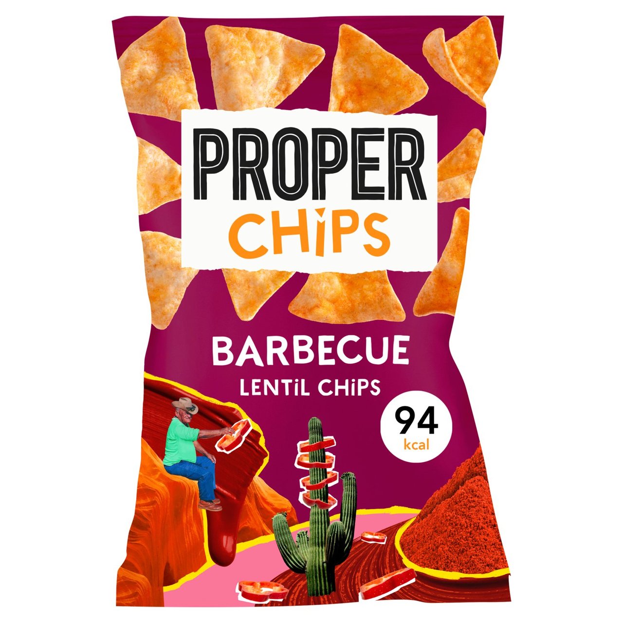 Properchips Barbecue Lentil Tortilla chip 85g