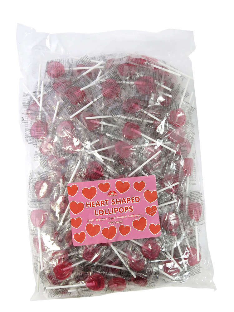 Kingsway Heart Lollipops 200st