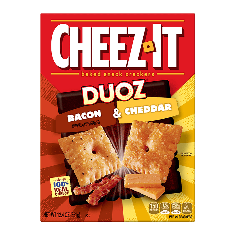 Läs mer om Cheez-It Duoz Bacon & Cheddar 351g
