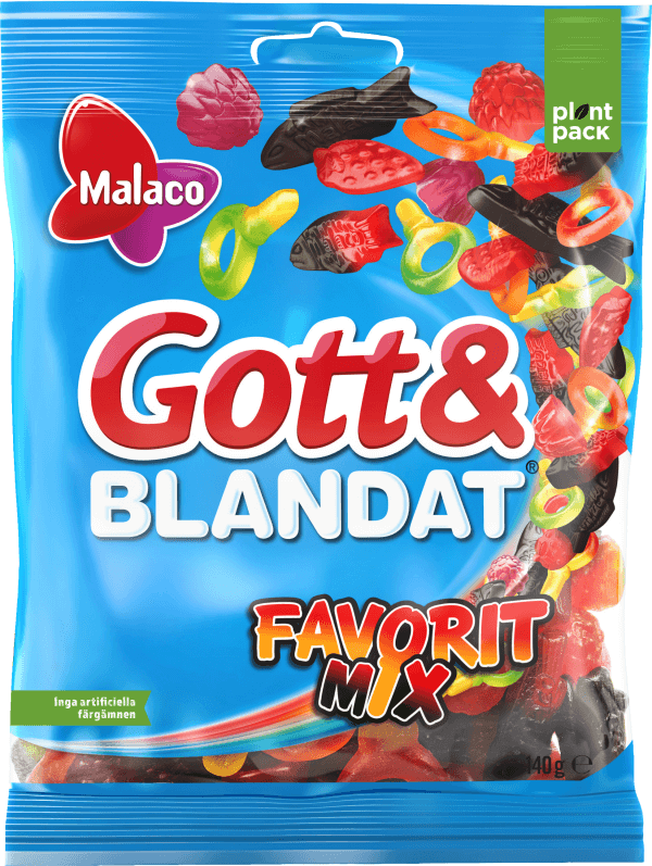 Malaco Gott & Blandat Favoritmix 140g