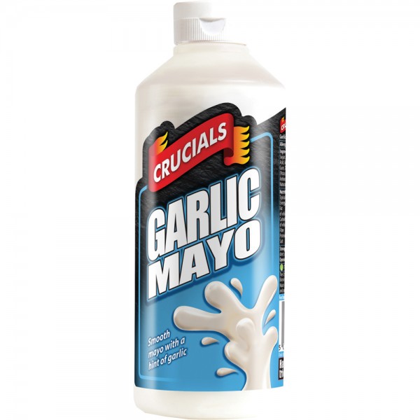 Crucials Garlic & Mayo Squeezy Sauce 500ml