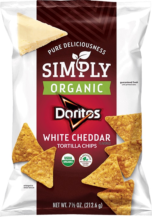 Doritos Simply Organic White Cheddar 213g