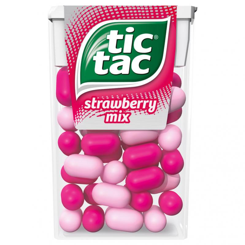 Läs mer om Tic Tac Strawberry Mix 18g
