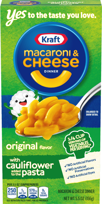 Kraft Mac & Cheese Cauliflower Original Cheddar 156g