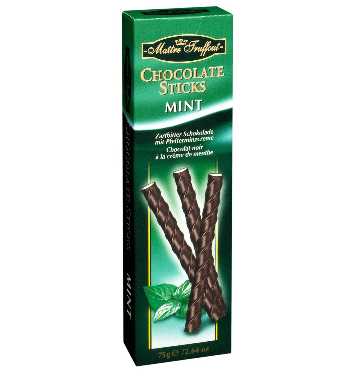 Maitre Truffout Chocolate Sticks Mint 75g
