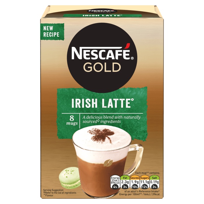 Nescafe Irish Latte Instant Coffee 176g