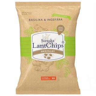 Lantchips Basilika Ingefära LTD 180g