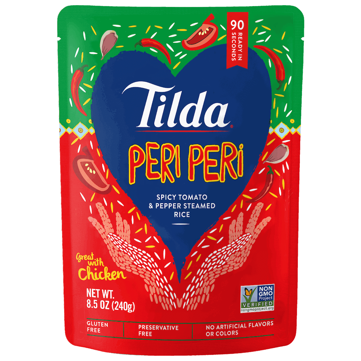 Tilda Steamed Peri Peri Rice 250g